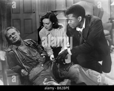 La porte s'ouvre No Way Out  Year: 1950 USA Richard Widmark, Linda Darnell, Sidney Poitier  Director: Joseph L. Mankiewicz Stock Photo