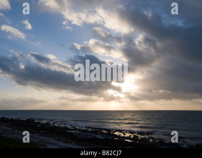 Sunrise over Atlantic Ocean Bahia Honda State Park Florida Keys Florida Stock Photo