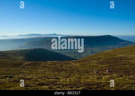 Black Mountains Brecon Beacons National Park Powys Mid Wales United Kingdom Europe Stock Photo