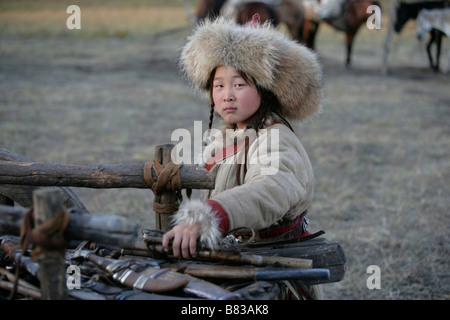 Mongol Year : 2007 Germany / Russia / Mongolia Bayartsetseg Erdenabat  Director: Sergei Bodrov Stock Photo