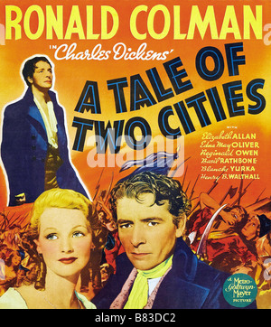 Marquis de Saint-Evremond, Le A Tale of Two Cities (1935) USA Ronald Colman Affiche , Poster  Director: Jack Conway Stock Photo