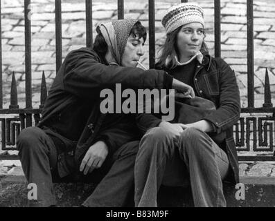 The Panic in Needle Park  Year : 1971 USA Kitty Winn, Al Pacino  Director: Jerry Schatzberg Stock Photo