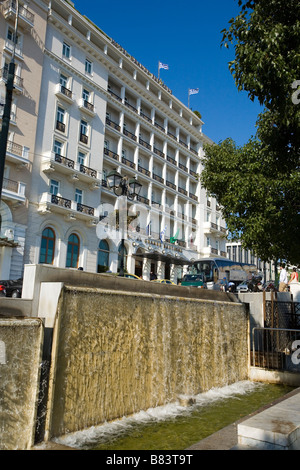 Greece, Athens, Hotel Grande Bretagne, Mediterranean, Balkans Stock Photo