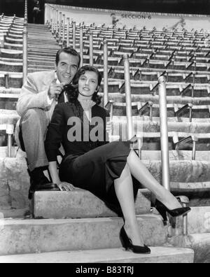 Cyd Charisse, Ricardo Montalban on the set of Sombrero  Year: 1953 - USA  Director: Norman Foster Stock Photo