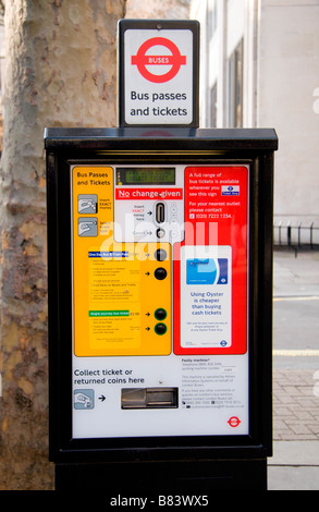 A Bus Ticket Vending Machine, London, England, UK Stock Photo - Alamy