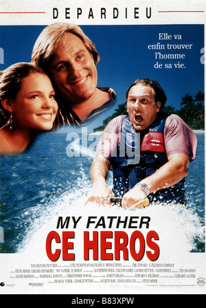 My Father the Hero  Year : 1994 France / USA Gérard Depardieu, Katherine Heigl  Director: Steve Miner Movie Poster (Fr) Stock Photo