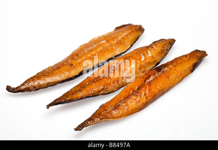 Mackerel, smoked oily fish Stock Photo