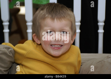 Big Smile For a Little Boy Stock Photo