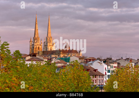 Cathedral of Bayonne Pays Basque France Stock Photo