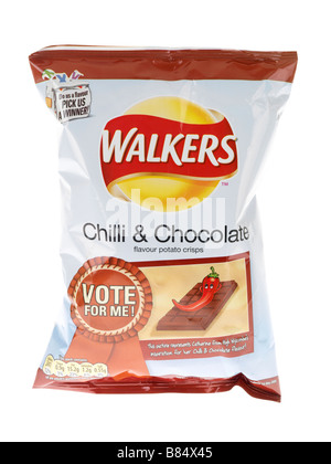 Chilli Chocolate Crisps Stock Photo