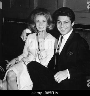 PAUL ANKA - Canadian singer with his wife Anne de Zogheb in Rome in ...