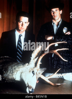 Mysteres a Twin Peaks TV Series 1990 - 1991 USA Season 1, Pilot Created by : David Lynch, Mark Frost Kyle MacLachlan, Michael Ontkean Stock Photo