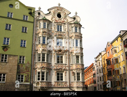 Helbling House in Innsbruck Austria Stock Photo