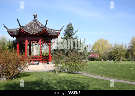 Berlin Erholungspark Marzahn Chinescher Garten Chinese Garden Stock Photo