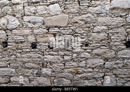Stone wall closeup Stock Photo