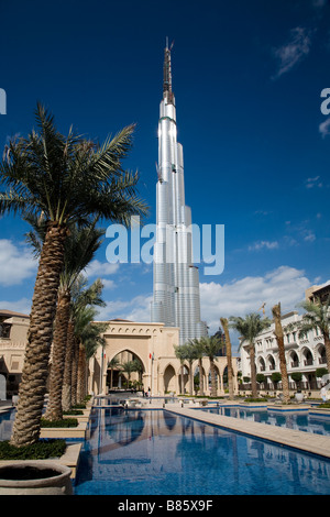 Burj Khalifa Dubai UAE Worlds Tallest Building Stock Photo