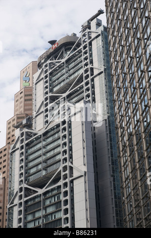 HSBC and Standard Chartered Bank Headquarters in Hong Kong China Stock Photo