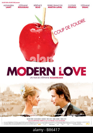 Modern Love Year : 2008 France Alexandra Lamy, Stéphane Rousseau  Director: Stephane Kazandjian Movie poster (Fr) Stock Photo