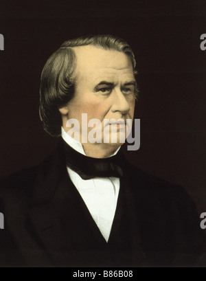 Andrew Johnson, 1808 to 1875. Seventeenth President of the United States Stock Photo