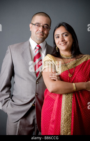 Portrait of a young East Indian couple Stock Photo