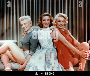 How to Marry a Millionaire  Year: 1953 - USA Director: Jean Negulesco Betty Grable, Lauren Bacall, Marilyn Monroe Stock Photo