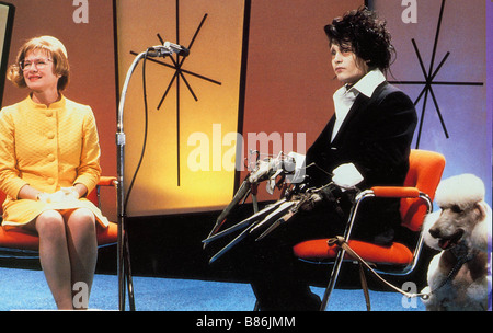 Edward scissorhands Year: 1990 Director: Tim Burton Dianne Wiest, Johnny Depp, Stock Photo