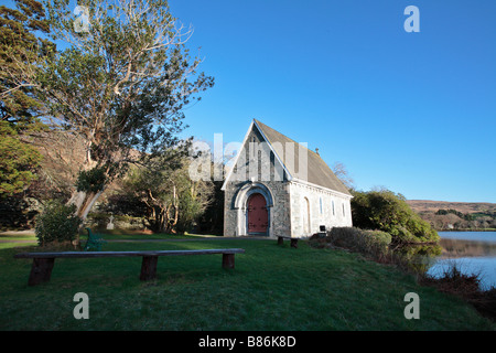 A small church in Gougane Barra Park Stock Photo