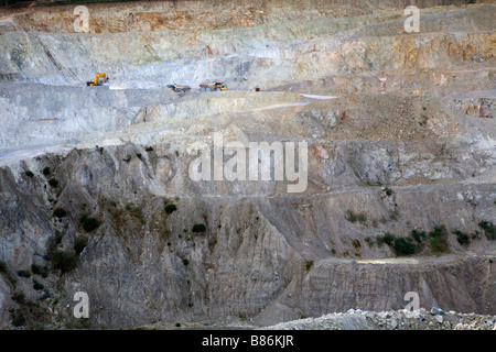 china clay extraction cornwall Stock Photo