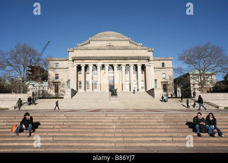 Columbia University, New York City, library Stock Photo