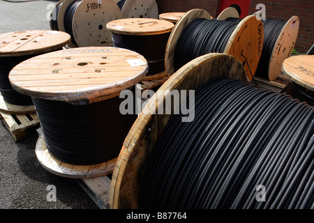 Fibre Optic cable Stock Photo