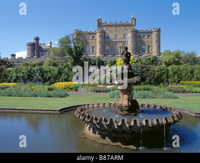 Culzean Castle seen over the gardens, Ayrshire, Strathclyde, Scotland, UK. Stock Photo