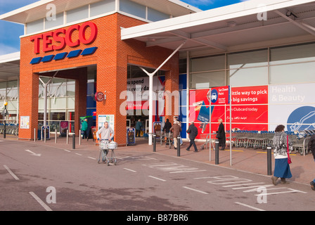 Tesco supermarket shop store in Beccles Suffolk Uk Stock Photo