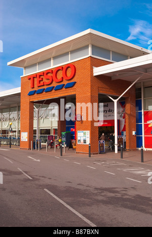 Tesco supermarket shop store in Beccles Suffolk,Uk Stock Photo