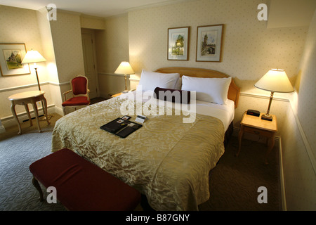 Charlie Chaplin's Hotel Room, Château Frontenac, Quebec City, Quebec, Canada Stock Photo