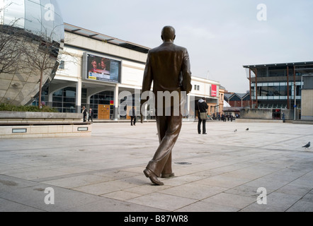 Statue in Millennium Square, Bristol, UK Stock Photo