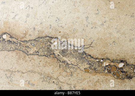 Travertine Stone Floor Tile Abstract Background Closeup Stock Photo