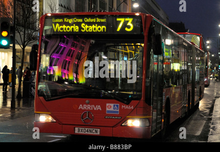 Bendy bus in Oxford street London United Kingdom Stock Photo