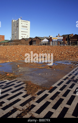Brownbelt Urban Wasteland Awaiting Development In Hanley Stoke-on-Trent Staffordshire Stock Photo