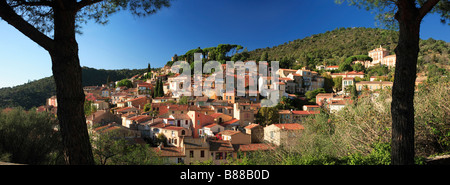 BORMES LES MIMOSAS VILLAGE PROVENCE Stock Photo