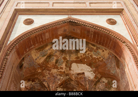 Arches in the Prayer hall Jama Masjid Mosque Stock Photo