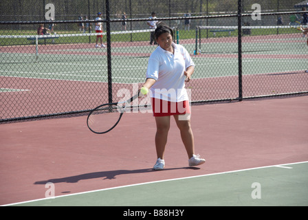 High school tennis Glen Burnie Md Stock Photo