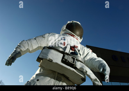 Astronaut sculpture outside the Gerald R. Ford Museum in Grand Rapids Michigan USA. Stock Photo