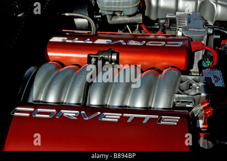 A Chevrolet Corvette engine Stock Photo