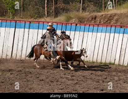 Chilean Rodeo in Los Cerrillos, Chile Stock Photo