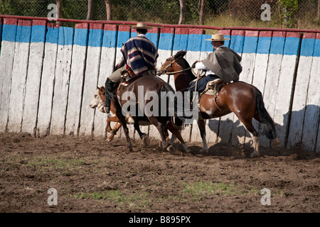 Chilean Rodeo in Los Cerrillos, Chile Stock Photo