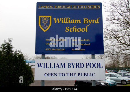 The William Byrd School, which will be directly below the flight path of Heathrow's proposed third runway. Stock Photo