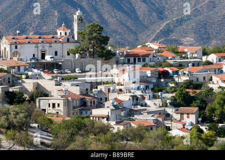 View of the city of Lefkara, South Cyprus Stock Photo