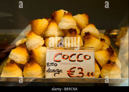 Coconut cakes - Venice Italy Stock Photo