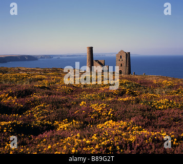 Wheal Coats Tin Mine Chapel Porth St Agnes Cornwall England Stock Photo