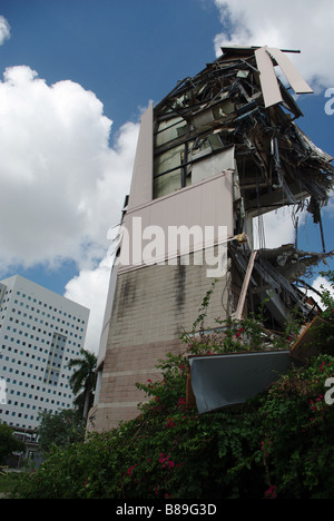 Miami Arena in a process of demolition Stock Photo